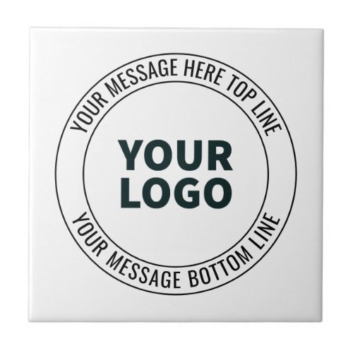 Simple to Replace with Your Logo or Image  Ceramic Tile