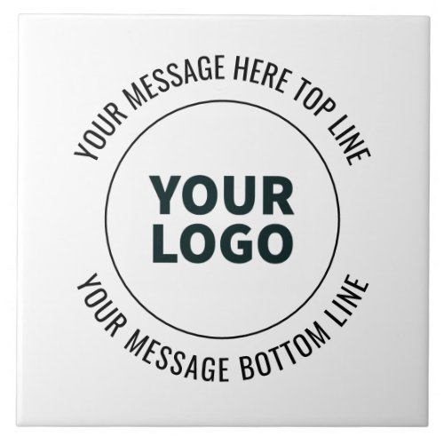 Simple to Replace with Your Logo or Image  Ceramic Tile