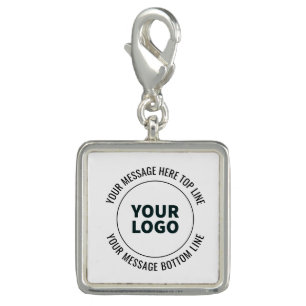 Simple to Replace with Your Logo or Image Charm