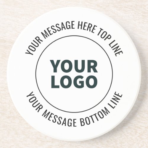 Simple to Replace with Your Logo or Image  Coaster