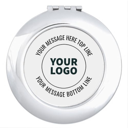 Simple to Replace with Your Logo or Image  Compact Mirror