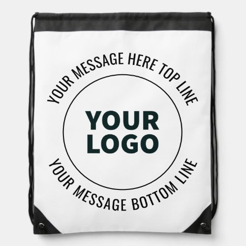 Simple to Replace with Your Logo or Image  Drawstring Bag