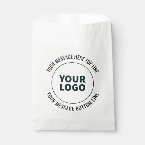 Simple to Replace with Your Logo or Image  Favor Bag