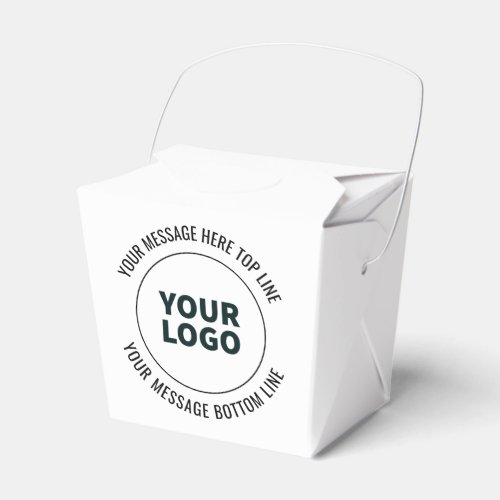 Simple to Replace with Your Logo or Image  Favor Boxes