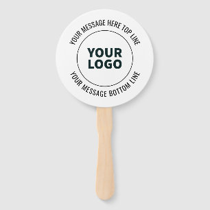 Simple to Replace with Your Logo or Image Hand Fan