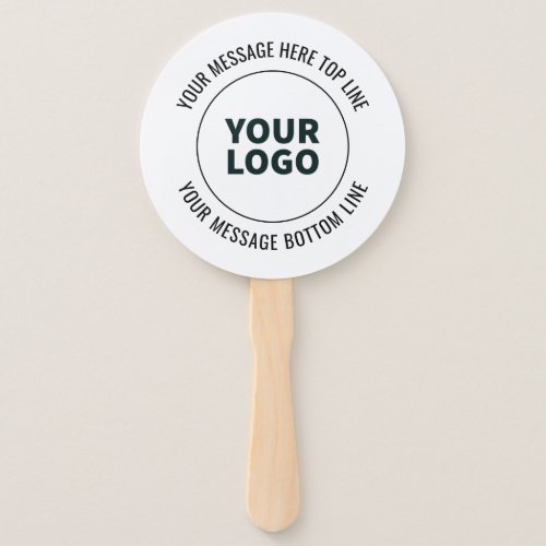 Simple to Replace with Your Logo or Image  Hand Fan