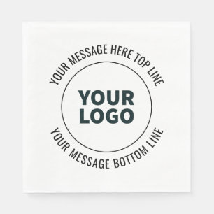 Simple to Replace with Your Logo or Image Napkins