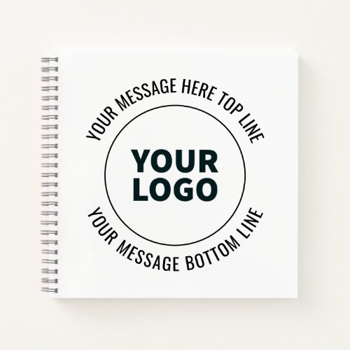 Simple to Replace with Your Logo or Image  Notebook
