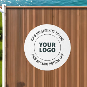 Simple to Replace with Your Logo or Image  Outdoor Rug