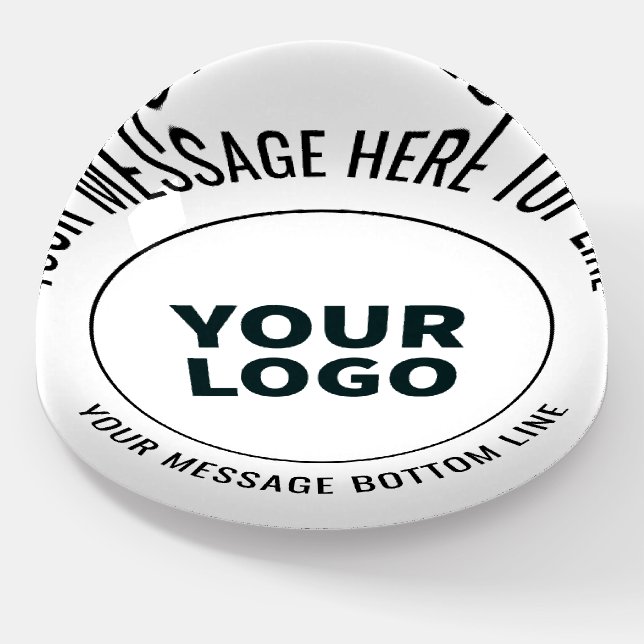 Simple to Replace with Your Logo or Image  Paperweight (Angled)