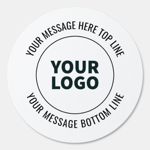 Simple to Replace with Your Logo or Image  Sign