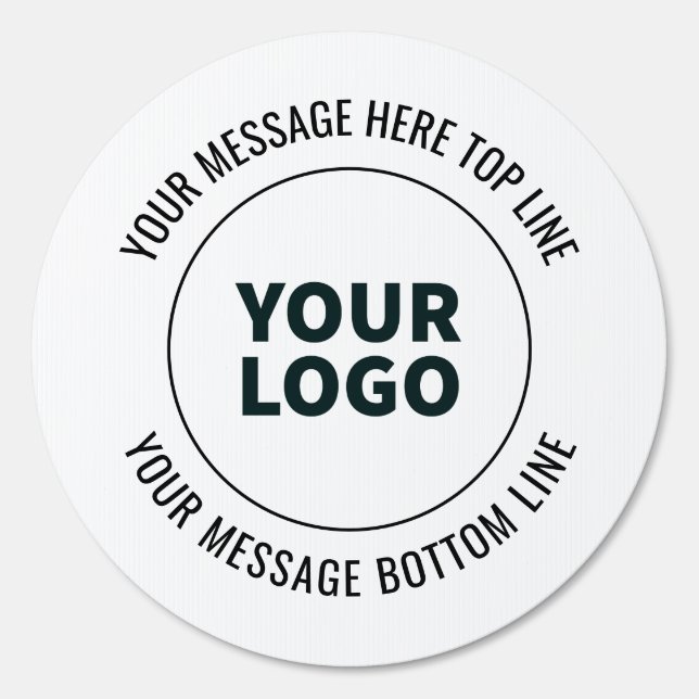 Simple to Replace with Your Logo or Image  Sign (Front)
