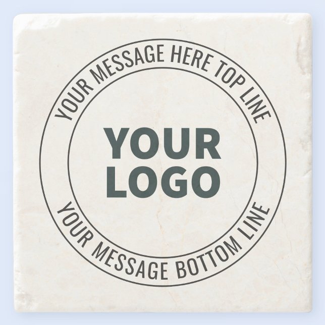 Simple to Replace with Your Logo or Image  Stone Coaster (Creator Uploaded)