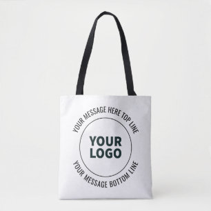 Simple to Replace with Your Logo or Image Tote Bag
