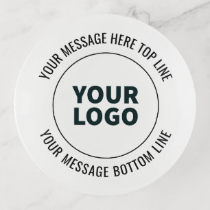 Simple to Replace with Your Logo or Image Trinket Tray
