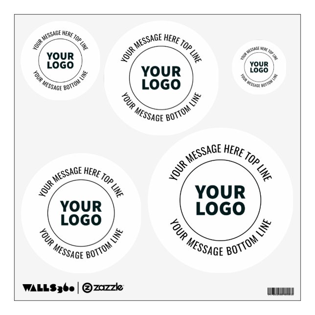 Simple to Replace with Your Logo or Image  Wall Decal (Front)