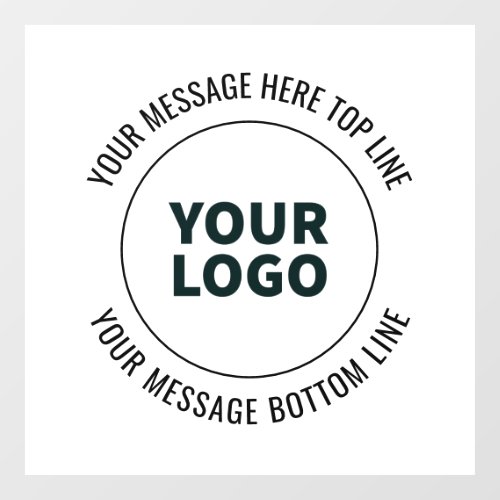 Simple to Replace with Your Logo or Image  Window Cling