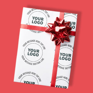 Simple to Replace with Your Logo or Image Wrapping Paper
