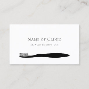 Simple Toothbrush Dentist Appointment Reminder Card