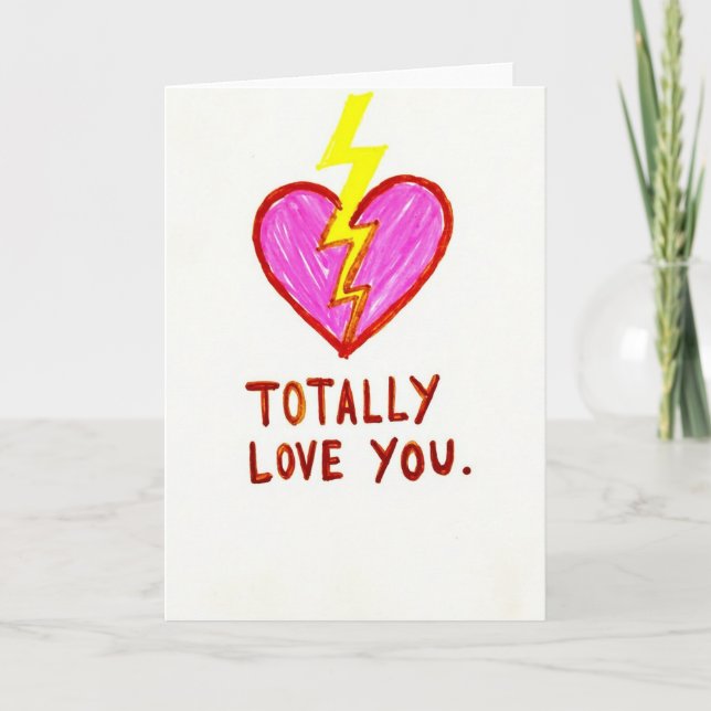 Simple Totally Love You Card (Front)