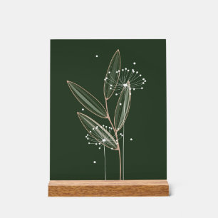 Simple Touch of Nature Seeding the Land Acrylic Sign