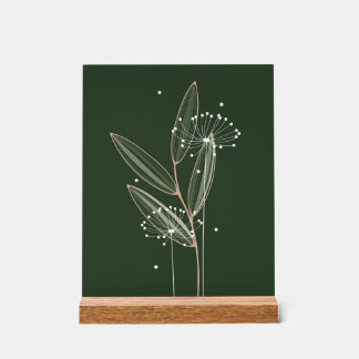 Simple Touch of Nature Seeding the Land Acrylic Sign