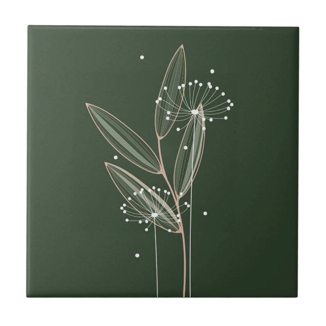 Simple Touch of Nature Seeding the Land Ceramic Tile (Front)