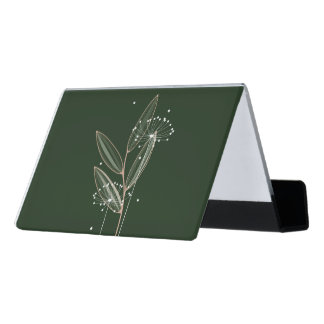 Simple Touch of Nature Seeding the Land Desk Business Card Holder