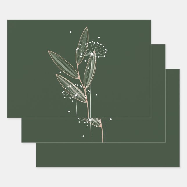 Simple Touch of Nature Seeding the Land Wrapping Paper Sheets (Set)