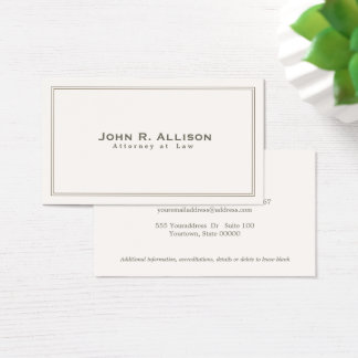attorneys business card