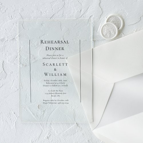 Simple Traditional Wedding Rehearsal Dinner