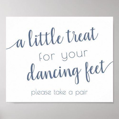 Simple Treat for Dancing Feet  Dusty Blue Event Poster
