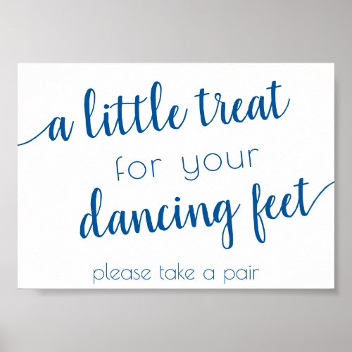 Simple Treat for Dancing Feet  French Blue Event Poster
