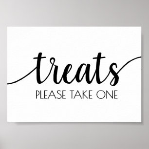 Simple Treats Classic Script Wedding Party Event Poster