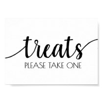 Simple Treats | Fall Orange Wedding Party Event Poster