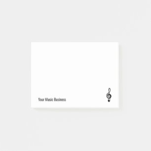Simple Treble Clef Music Symbol Musician Post-it Notes