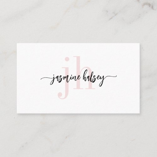 Simple Trends Name and Initials Business Card