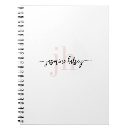 Simple Trends Name and Initials  Notebook