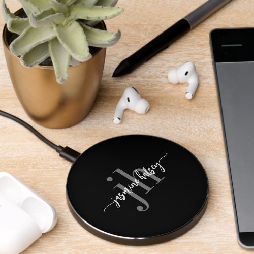Simple Trends Name and Initials Wireless Charger