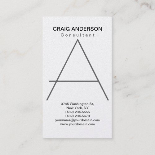 Simple Trendy Cute Plain Business Card