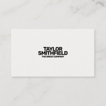 Simple Trendy Modern Business Card by TwoTravelledTeens at Zazzle