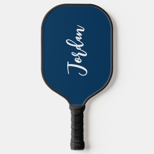 Simple Trendy Script Name Left Handed Your Color Pickleball Paddle