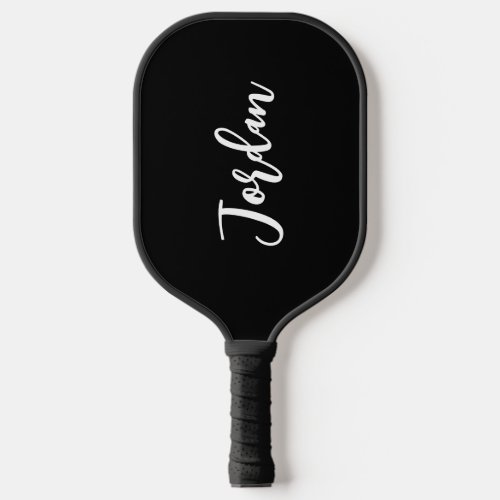 Simple Trendy Script Name Left Handed Your Color Pickleball Paddle