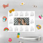 Simple Trendy Typography 2024 Photo Calendar Magnetic Dry Erase Sheet<br><div class="desc">This personalized calendar magnet is perfect for planning upcoming monthly events. Featuring trendy modern typography and add your own photo. Add your custom wording to this design by using the "Edit this design template" boxes on the right-hand side of the item or click the blue "Customize it" button to arrange...</div>