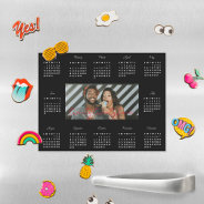 Simple Trendy Typography 2024 Photo Calendar Magnetic Dry Erase Sheet at Zazzle