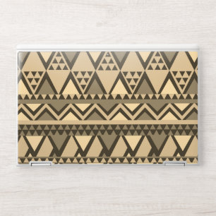 Simple Tribal Art Pattern brown HP Laptop Skin