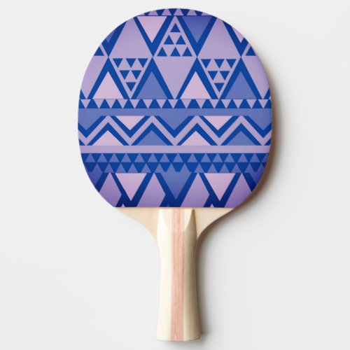 Simple Tribal Art Pattern Violet Ping Pong Paddle