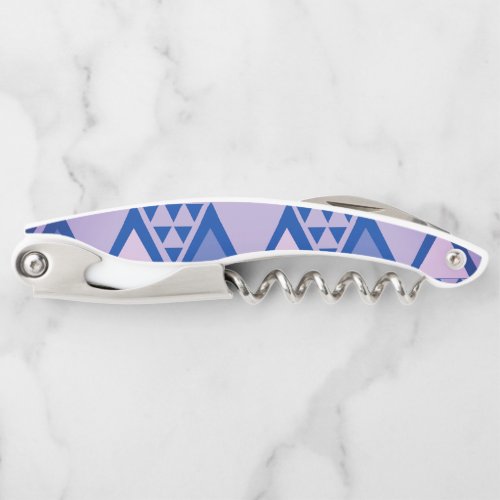 Simple Tribal Art Pattern Violet Waiters Corkscrew