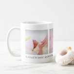 Simple Trio Add Your Photo Birth Announcement Coffee Mug at Zazzle
