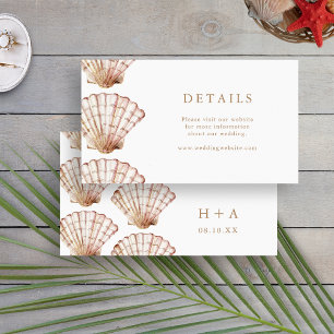 Simple Tropical Wedding Enclosure Card